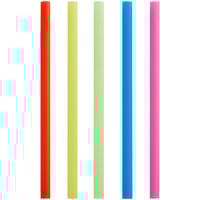 Choice 8 1/2" Colossal Neon Unwrapped Straw - 4,000/Case
