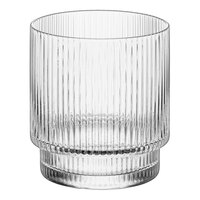 Acopa Lore 3 1/2" Clear Glass Ribbed Tealight / Votive Holder - 12/Case